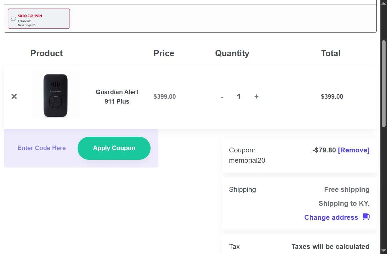 Logicmark checkout page showing Logicmark promo code box | Screenshot taken by SimplyCodes community member on Oct 30, 2025
