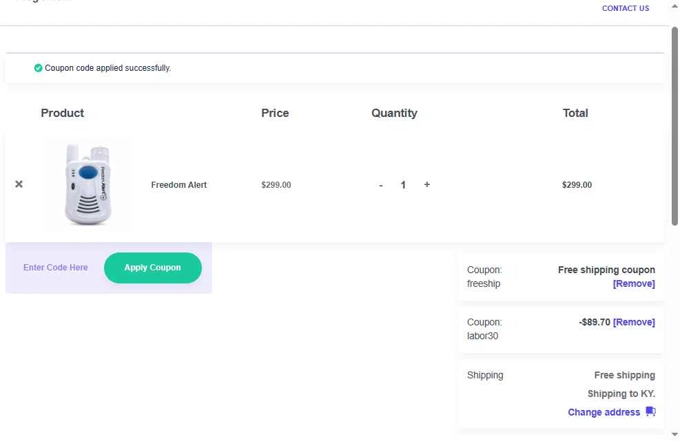 Logicmark checkout page showing Logicmark promo code box | Screenshot taken by SimplyCodes community member on Oct 30, 2025