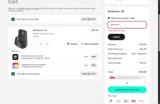 Logitech coupon verification screenshot