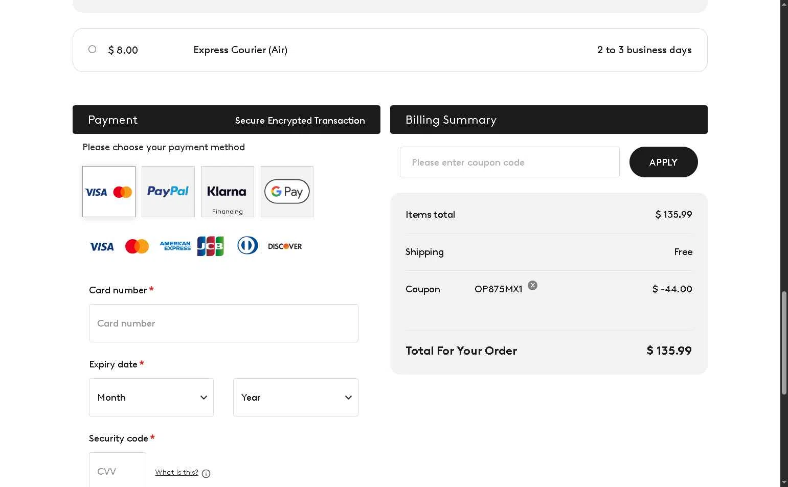 Logitech checkout page showing Logitech promo code box | Screenshot taken by SimplyCodes community member on May 21, 2025