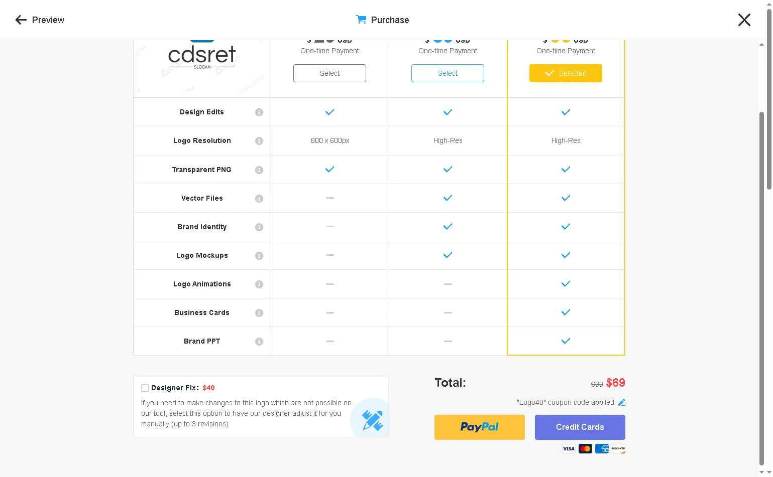 LogoAI checkout page showing LogoAI promo code box | Screenshot taken by SimplyCodes community member on Jan 31, 2026