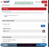 MELINA10 coupon verification screenshot