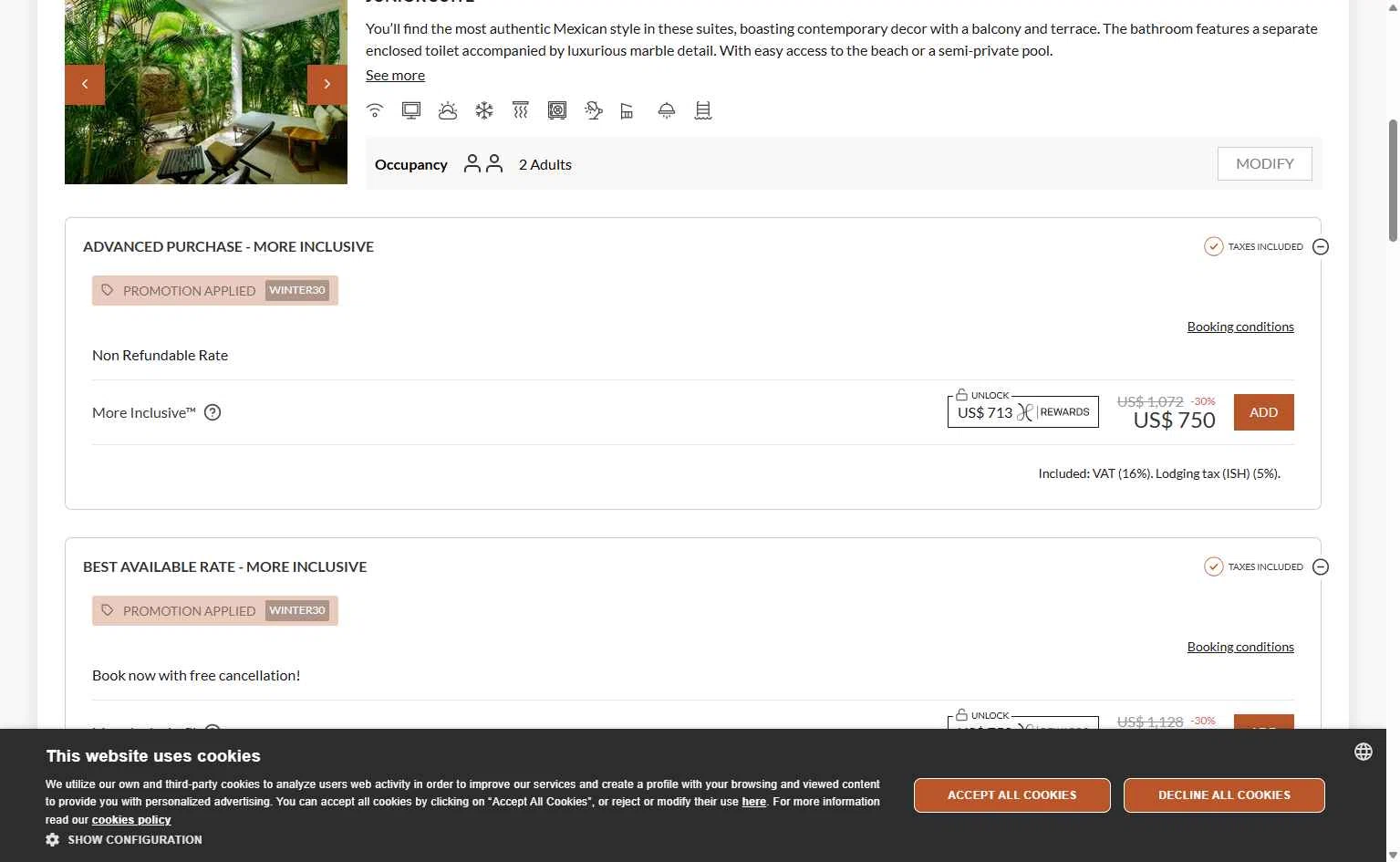 Lomas Hospitality checkout page showing Lomas Hospitality promo code box | Screenshot taken by SimplyCodes community member on Dec 13, 2025