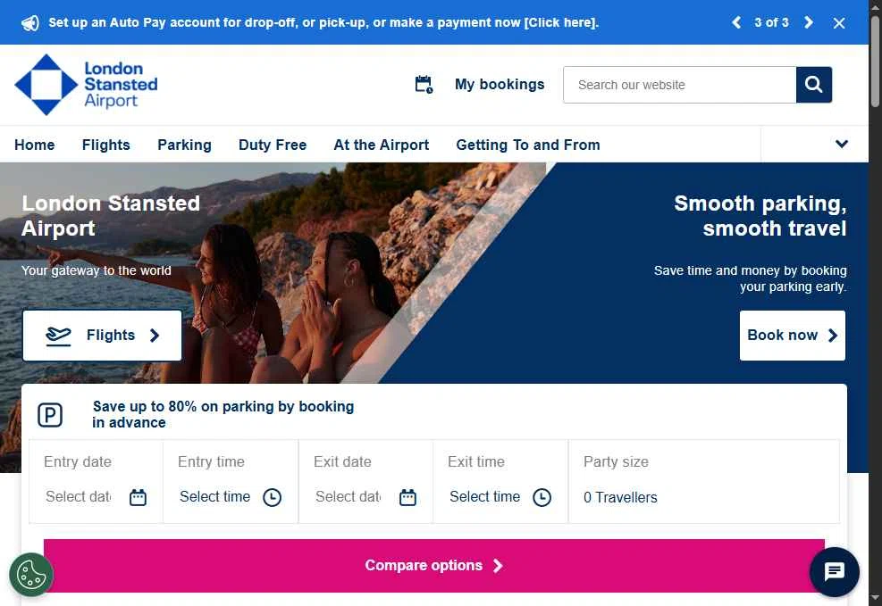 London Stansted Airport checkout page showing London Stansted Airport promo code box | Screenshot taken by SimplyCodes community member on Dec 7, 2025