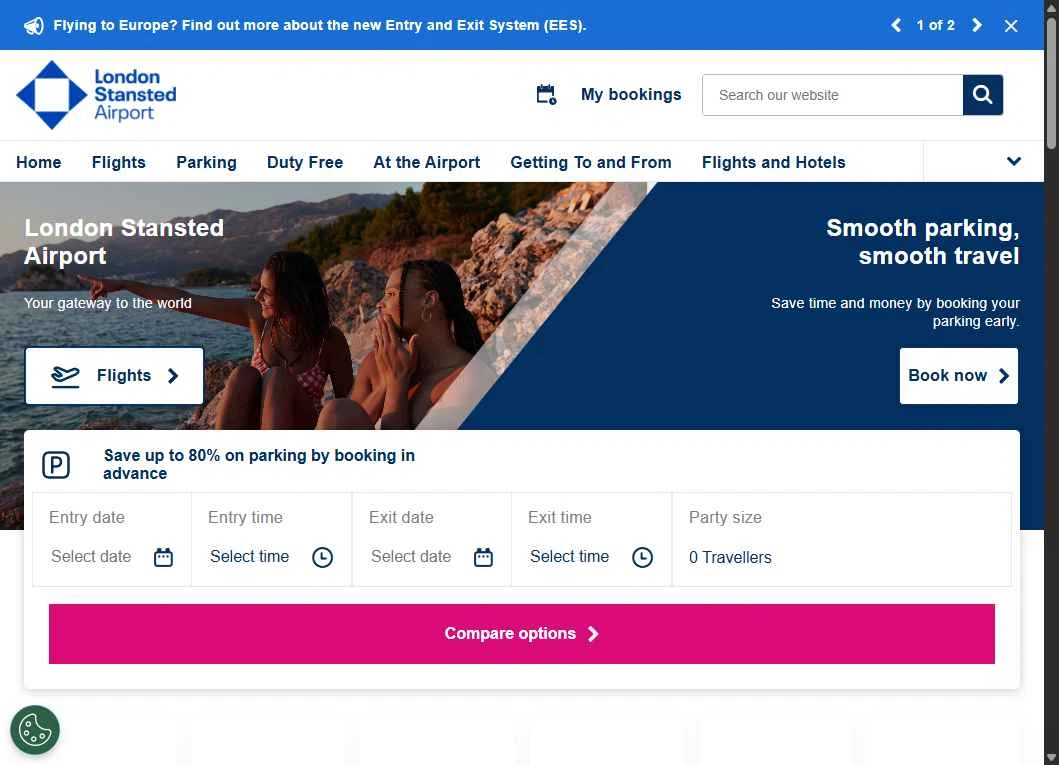 London Stansted Airport checkout page showing London Stansted Airport promo code box | Screenshot taken by SimplyCodes community member on Jan 7, 2026