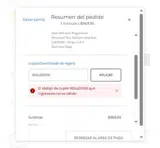 ROLLED100 coupon verification screenshot