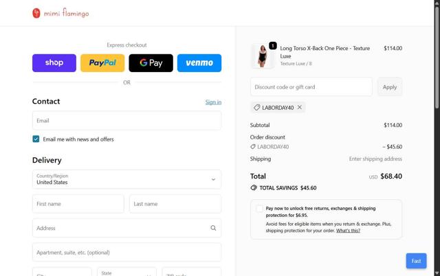 Longitude checkout page showing Longitude discount code box | Screenshot taken by SimplyCodes community member on Sep 27, 2025