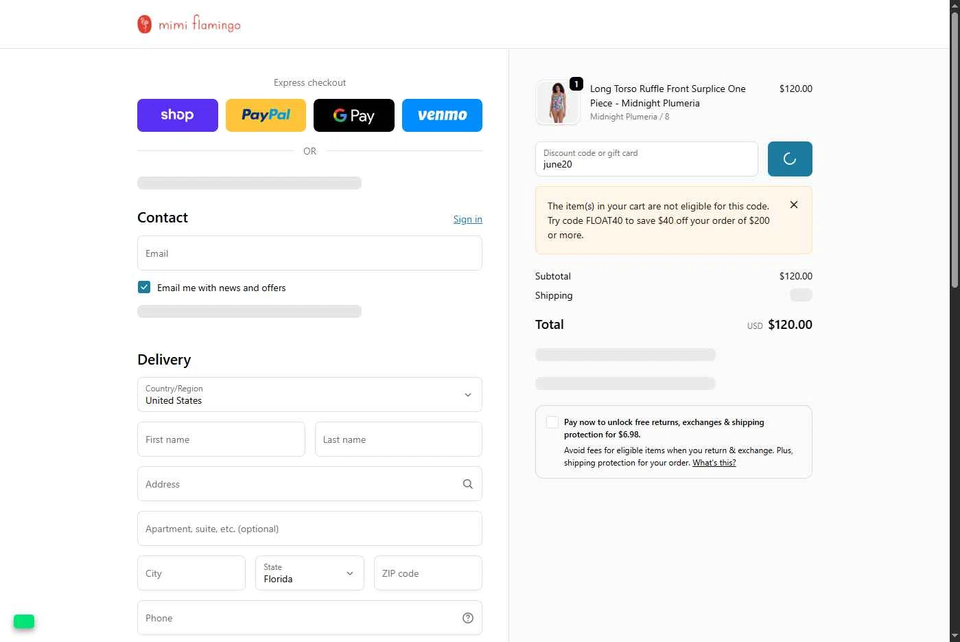 Longitude checkout page showing Longitude discount code box | Screenshot taken by SimplyCodes community member on Dec 15, 2025