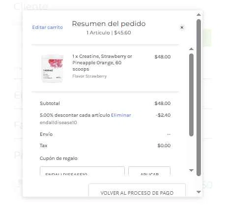 Long Natural Health checkout page showing Long Natural Health coupon code box | Screenshot taken by SimplyCodes community member on Dec 29, 2025