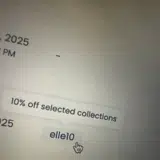 elle10 coupon verification screenshot