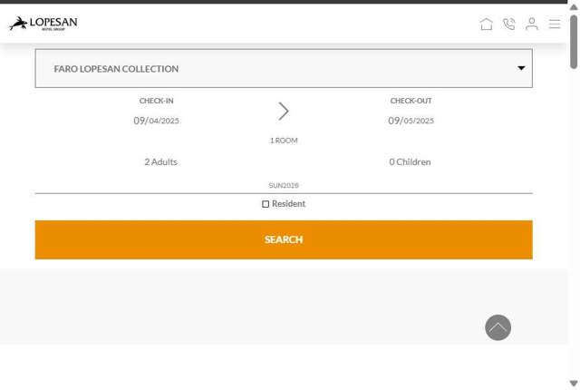 Lopesan Hotels checkout page showing Lopesan Hotels promo code box | Screenshot taken by SimplyCodes community member on Sep 4, 2025