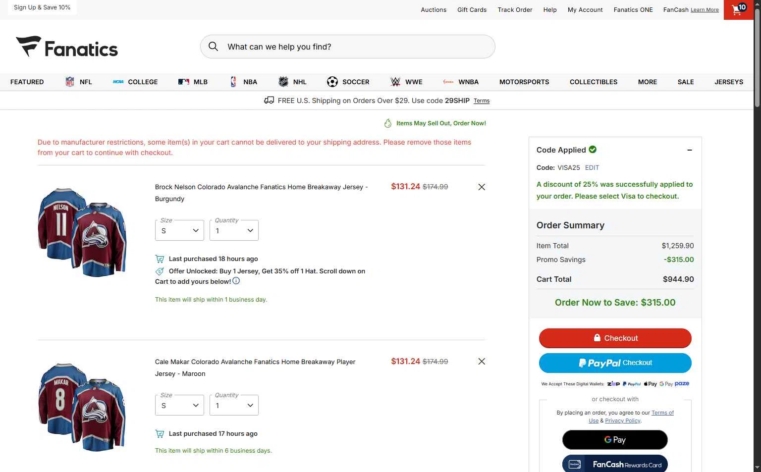 Lope Shops checkout page showing Lope Shops promo code box | Screenshot taken by SimplyCodes community member on Jan 26, 2026