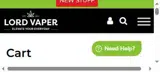 Lord Vaper Pens coupon verification screenshot