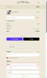 Los Poblanos coupon verification screenshot
