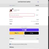 Lost Dutchman Leather coupon verification screenshot