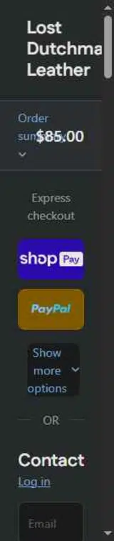 Lost Dutchman Leather coupon verification screenshot