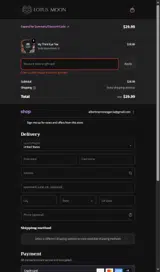 Lotus Moon coupon verification screenshot