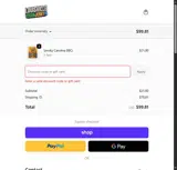 Louisville Vegan Jerky Company coupon verification screenshot