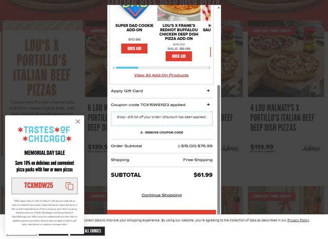 Lou Malnati's Promo Codes (3 Verified) - $25 Off Jun 2025