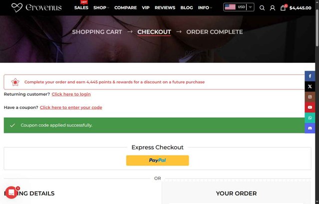 LoveNestle checkout page showing LoveNestle coupon code box | Screenshot taken by SimplyCodes community member on Jul 29, 2025
