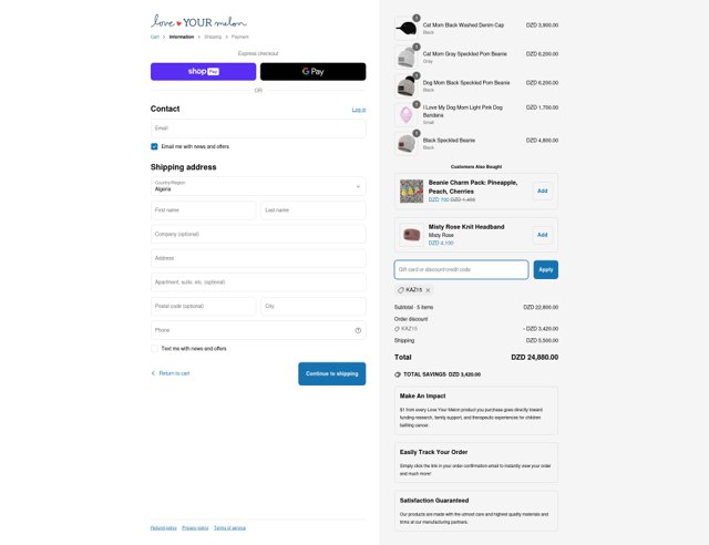 Love Your Melon checkout page showing Love Your Melon discount code box | Screenshot taken by SimplyCodes community member on Mar 31, 2025