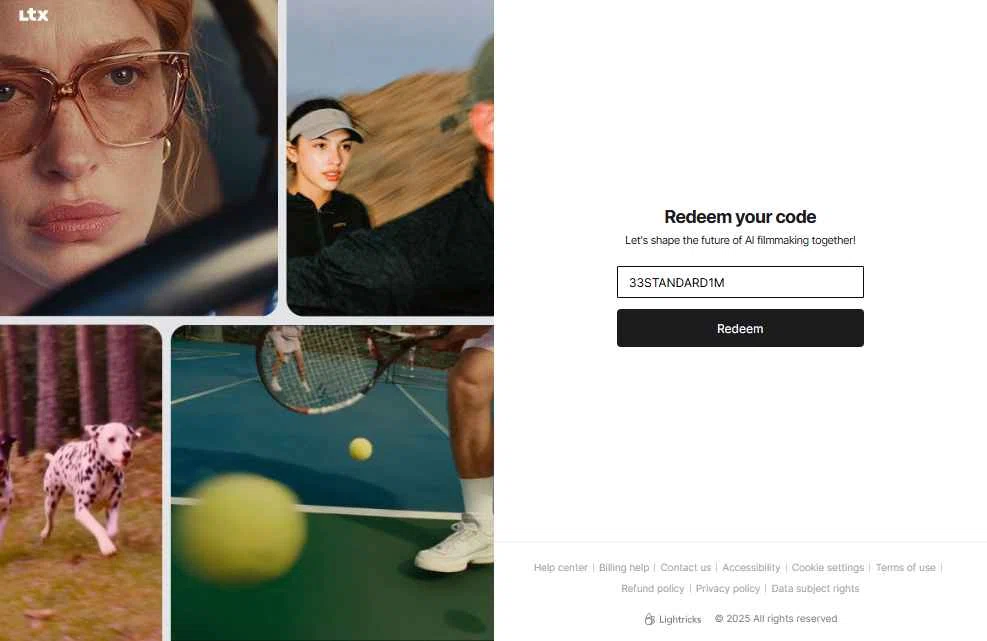 LTX Studio checkout page showing LTX Studio promo code box | Screenshot taken by SimplyCodes community member on Dec 3, 2025