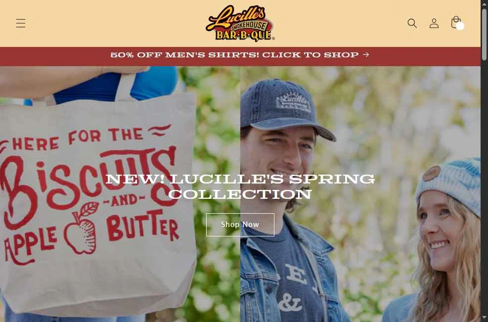 Lucille's Smokehouse BBQ checkout page showing Lucille's Smokehouse BBQ promo code box | Screenshot taken by SimplyCodes community member on Jun 11, 2025
