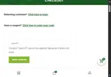 Lucky Link Peptides coupon verification screenshot