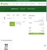 Lucky Link Peptides coupon verification screenshot