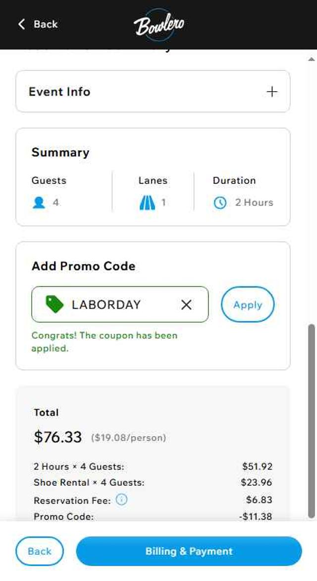 Lucky Strike checkout page showing Lucky Strike promo code box | Screenshot taken by SimplyCodes community member on Aug 28, 2025
