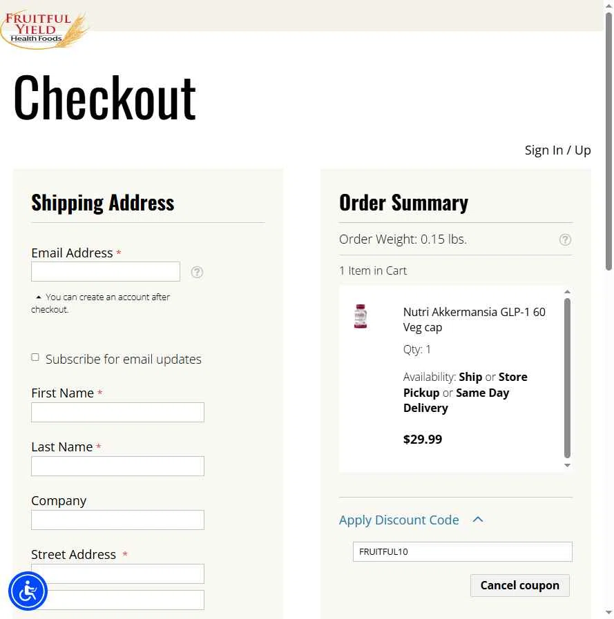 LuckyVitamin checkout page showing LuckyVitamin promo code box | Screenshot taken by SimplyCodes community member on Dec 15, 2025