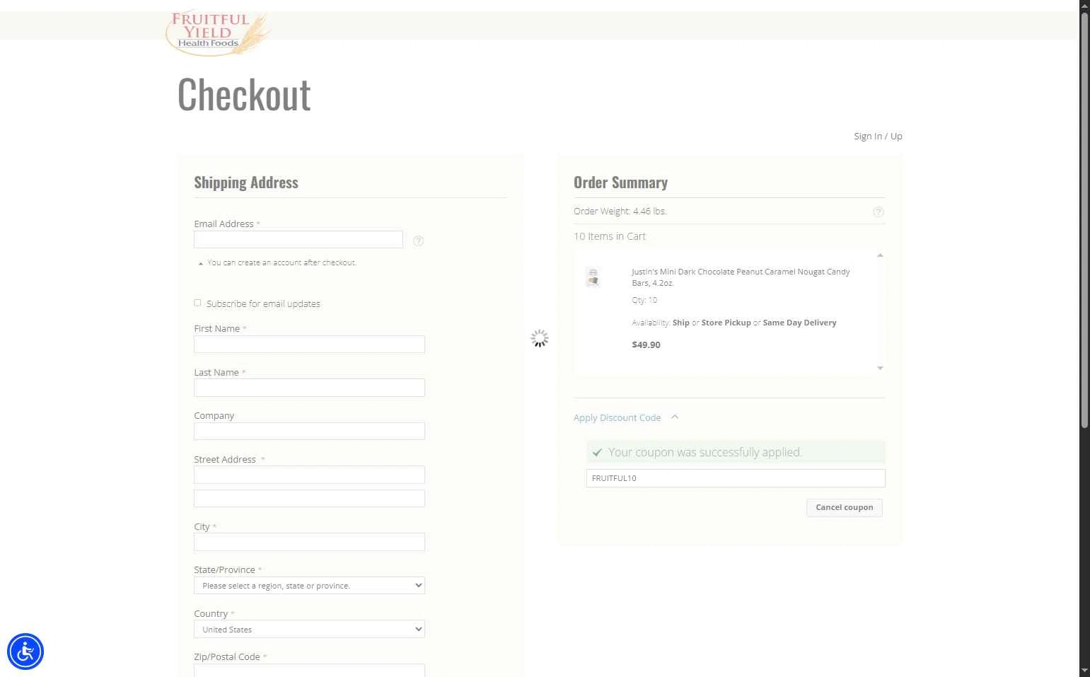 LuckyVitamin checkout page showing LuckyVitamin promo code box | Screenshot taken by SimplyCodes community member on Nov 23, 2025