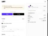 Lucy Nicotine coupon verification screenshot