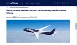 Lufthansa coupon verification screenshot