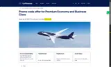 Lufthansa coupon verification screenshot
