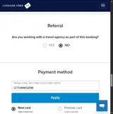 Luggage Free coupon verification screenshot