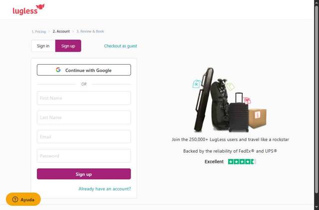 LugLess checkout page showing LugLess promo code box | Screenshot taken by SimplyCodes community member on Jul 1, 2025
