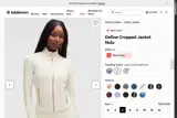 Lululemon coupon verification screenshot
