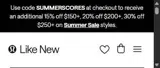 Lululemon coupon verification screenshot