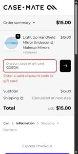 LuMee coupon verification screenshot