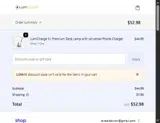 LUMI15 coupon verification screenshot