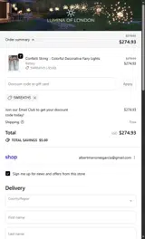 5WREATH5 coupon verification screenshot