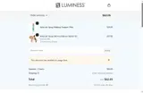 Luminess Beauty coupon verification screenshot