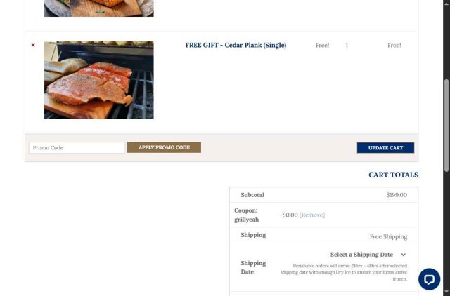 Lummi Island Wild checkout page showing Lummi Island Wild promo code box | Screenshot taken by SimplyCodes community member on Aug 18, 2025
