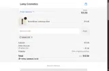 Lumy Cosmetics coupon verification screenshot
