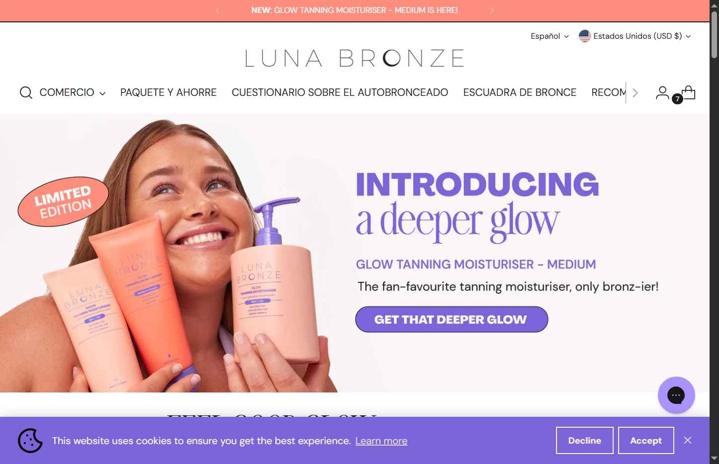 Luna Bronze checkout page showing Luna Bronze promo code box | Screenshot taken by SimplyCodes community member on Feb 26, 2026
