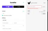 LUNECUP10 coupon verification screenshot