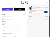 LURE10 coupon verification screenshot