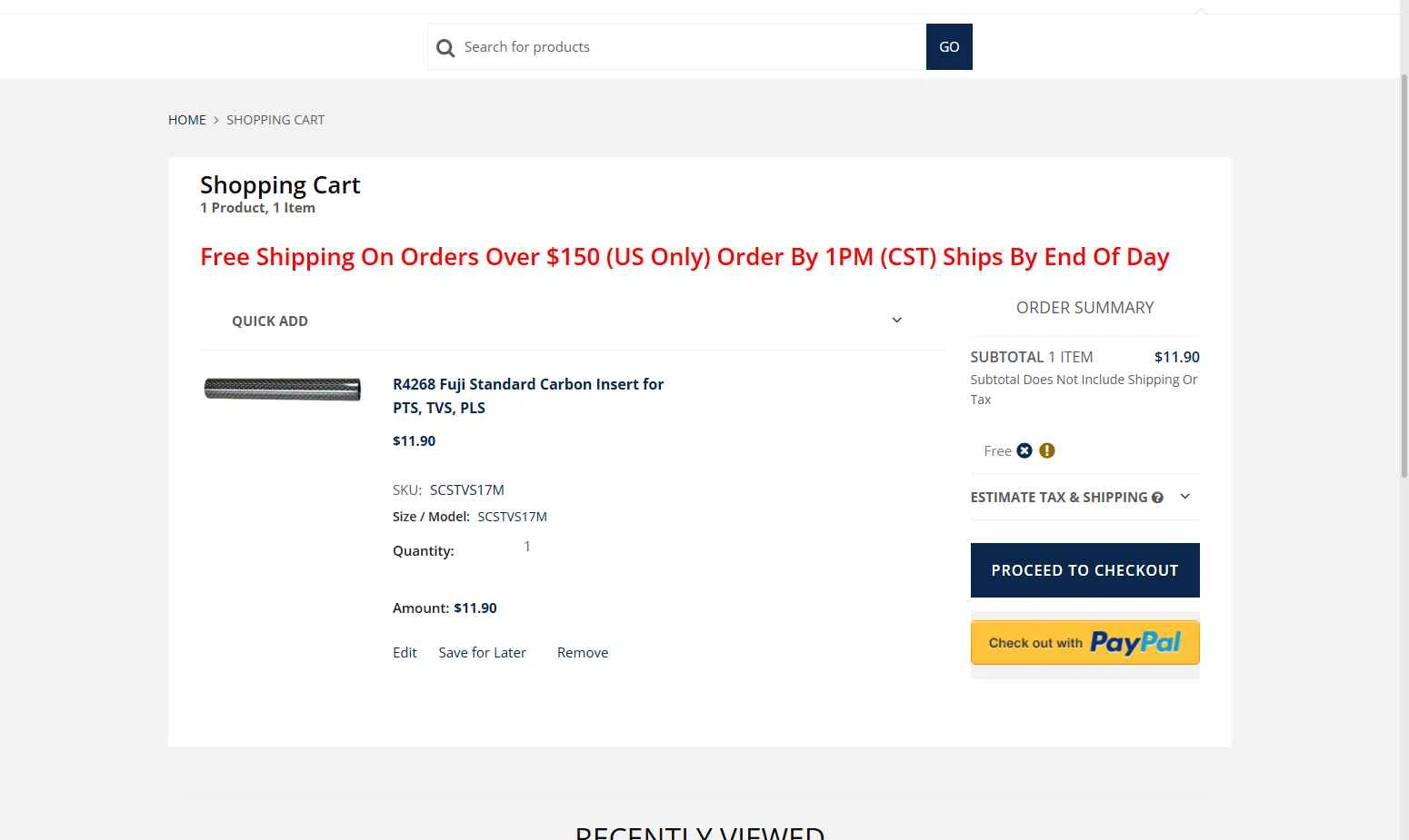 Lure Parts Online checkout page showing Lure Parts Online promo code box | Screenshot taken by SimplyCodes community member on Jan 16, 2026
