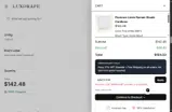LUXDRAPE coupon verification screenshot
